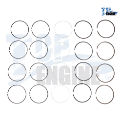 ANILLO PISTON NS TSURU II 84-88 E16 8V STD 10337X HAS 6151 TOP ENGINE,1