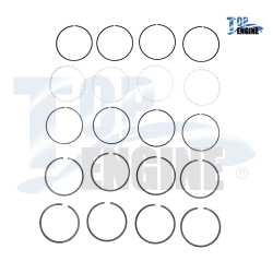 ANILLO PISTON NS TSURU III 89-94 16V 030 3018X HAS 4659 TOP ENGINE,1