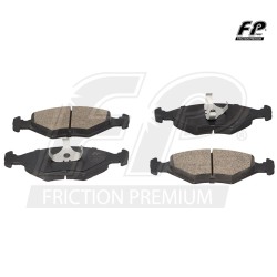 BALATA DISCO DEL VW GOLF JETTA A2 A3 90-99 2.0L D/,DELANTERA,SEMI-METALICA,DISCO VENTILADO