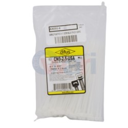 ABRAZADERA PLASTICO  4" 10CM BLCA TY523 100PZ,CINCHO DE PLASTICO