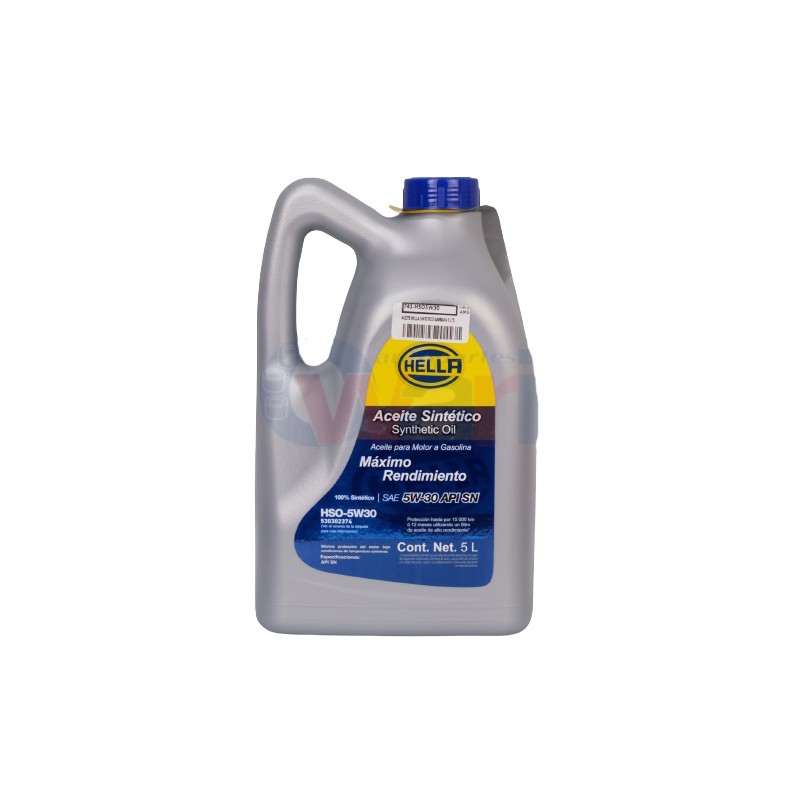 ACEITE SINTETICO 5W30 GARRAFA 5 LTS,5W30
